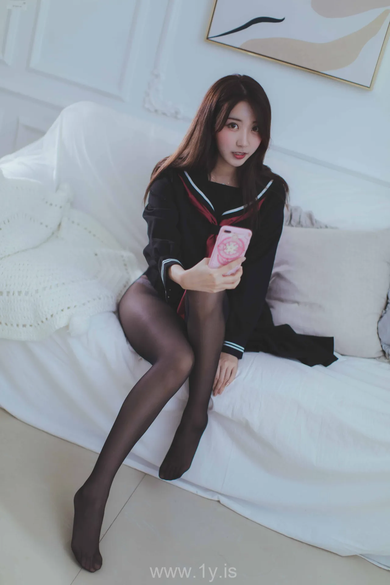 Coser@黑川 NO.014 Sexy & Delightful Chinese Beauty 黑色JK服